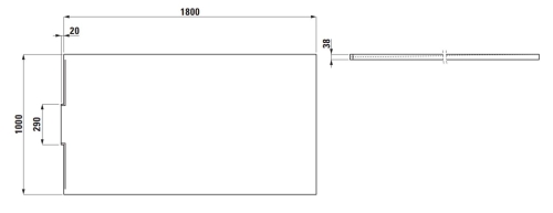 Laufen Nia 180x100 cm Marbond zuhanytálca, fehér H2110300000001
