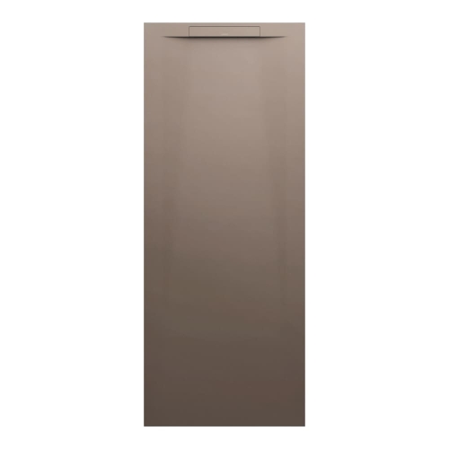 Laufen Pro S zuhanytálca, Marbond kompozit anyagból, négyszögletes, egyenes lefolyó a rövid oldalon, kávé matt strukturált H2111881290001