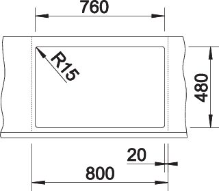 BLANCO LEXA 8 kávé exc.nélkül Gránit Mosogató 524969