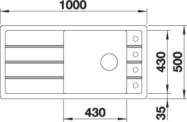 BLANCO FARON XL 6S tartufo exc. Gránit Mosogató 524790