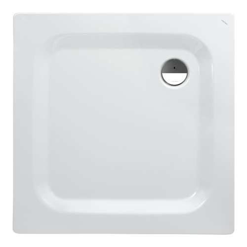 Laufen Platina zuhanytálca, négyszögletes, zománcozott lemez (3.5mm), extra vékony (25mm), fehér matt H2150047570401