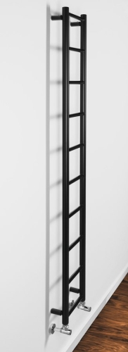 Sapho DINA 250x1680 mm fürdőszobai radiátor, matt fekete IR377TB