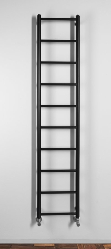 Sapho DINA 350x1680 mm fürdőszobai radiátor, matt fekete IR378TB