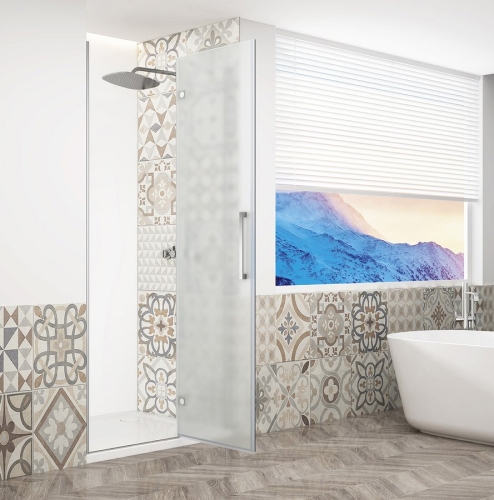 Sapho TRINITY CHROME 80 cm jobbos zuhanyajtó matt üveggel, króm GT1280MR-CH