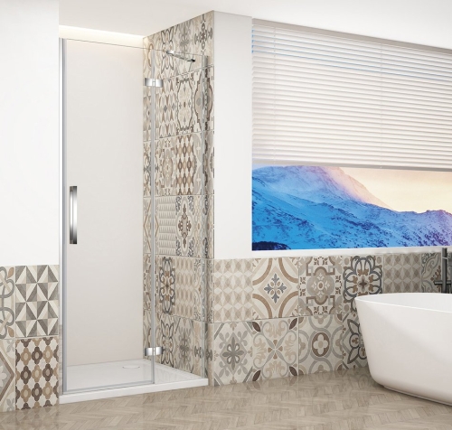 Sapho TRINITY CHROME 90 cm jobbos zuhanyajtó transzparent üveggel, króm GT1290CR-CH