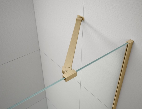Sapho TRINITY GOLD 90 cm jobbos zuhanyajtó transzparent üveggel, matt arany GT1290CR-G