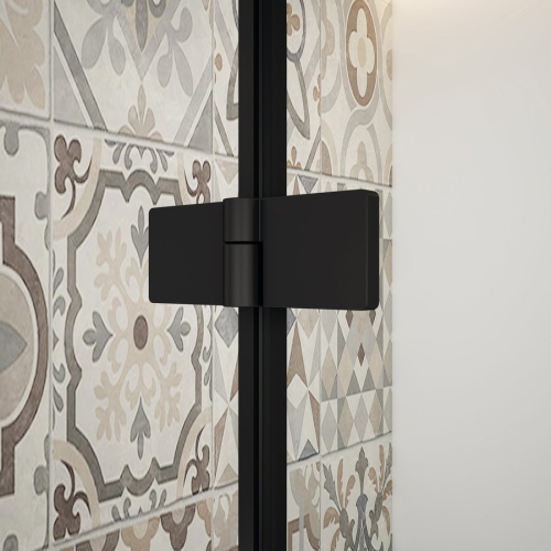 Sapho TRINITY BLACK 100 cm jobbos zuhanyajtó transzparent üveggel, matt fekete GT1210CR-B