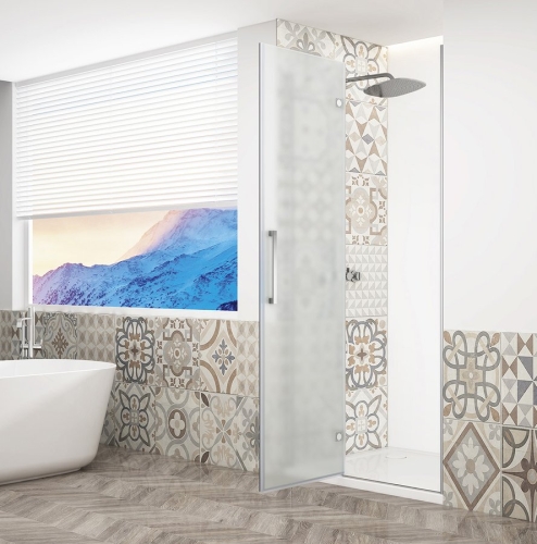Sapho TRINITY CHROME 120 cm balos zuhanyajtó matt üveggel, króm GT1212ML-CH