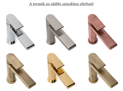 Bugnatese Denver Fal alatti esőztető kézizuhannyal, arany szín 6474DO