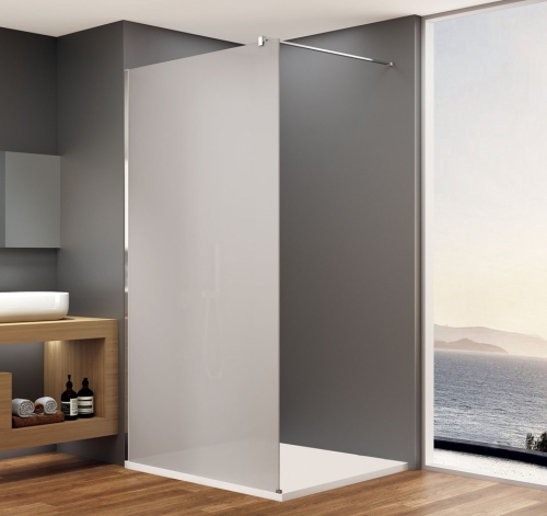Sapho BRUCKNER SPITZA 120 cm WALK-IN zuhanyfal matt üveggel, króm 750.122.1