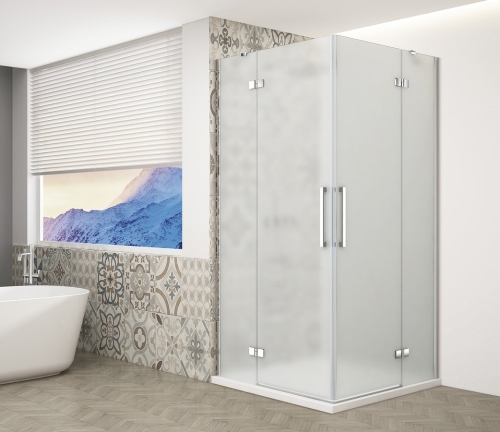 Sapho TRINITY CHROME 80x80 cm zuhanykabin matt üveggel, króm GT2280-80M-CH