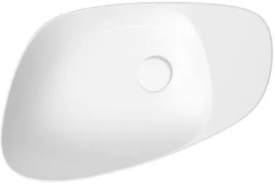 Cersanit Kontra aszimmetrikus pultra ültethető mosdó 60x40 cm, fehér K682-001