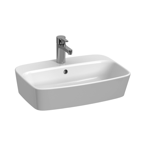 Jika Lyra Plus pultra építhető mosdó 54x40 cm, matt fehér H8183827571041