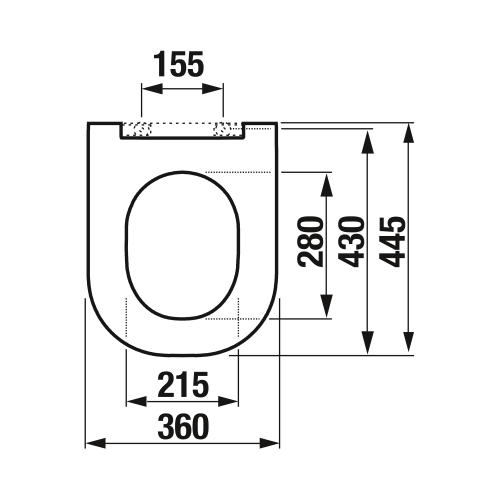Laufen Basal lassú záródású wc ülőke, matt fehér H8917167570631