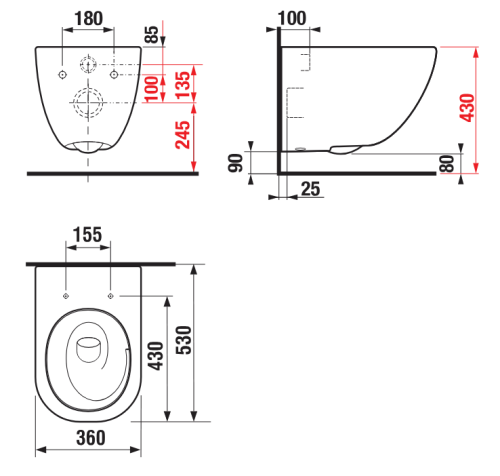 Jika Mio N rimless fali wc vortex öblítéssel Perla felülettel, fehér H8217141000001