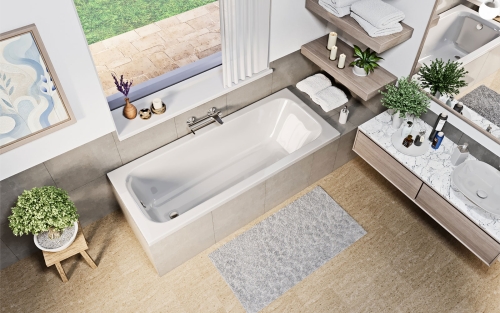 Niwell Poli 140x70 cm egyenes kád WANW.POL.140.070.WH