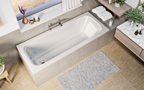 Niwell Poli 140x70 cm egyenes kád WANW.POL.140.070.WH