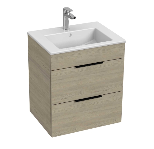 Jika Cube alsószekrény 55x43 cm-es mosdóval, kőris H4536121765141
