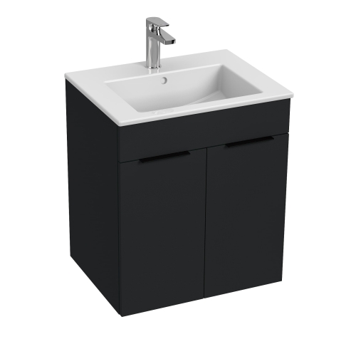 Jika Cube alsószekrény 55x43 cm-es mosdóval, matt antracit H4536111763521