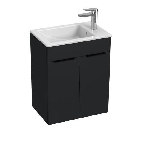 Jika Cube alsószekrény 50x34 cm-es mosdóval, matt antracit H4536411763521