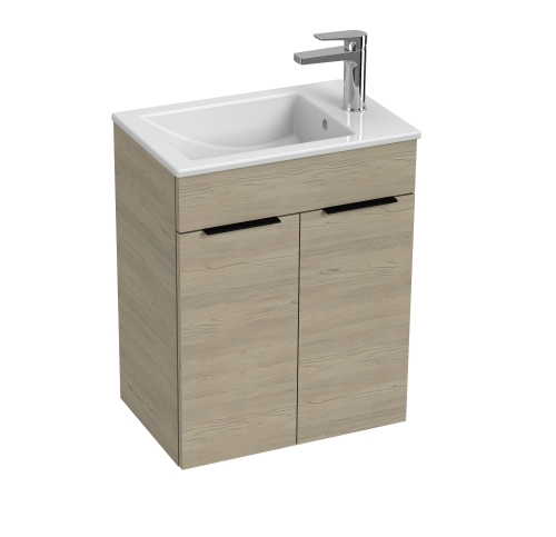 Jika Cube alsószekrény 50x34 cm-es mosdóval, kőris H4536411765141
