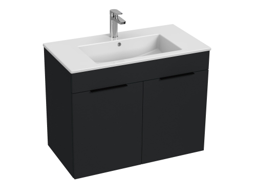 Jika Cube alsószekrény 80x43 cm-es mosdóval, matt grafit H4537521763521