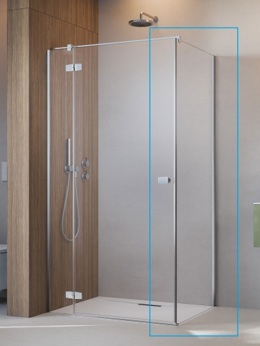 Radaway Fuenta KDJ S1 90 cm oldalfal, króm 1384050-01-01