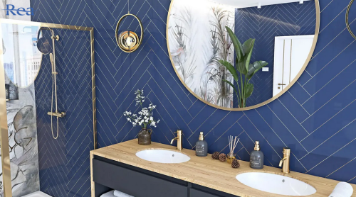 Rea Naomi pultba építhető mosdó 47,5cx39 cm , fehér REA-U6330