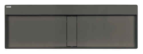 Deante Blur Gránit pultra tehető mosdókagyló lefolyófedéllel 120x40 cm, antracit metál CQB_TU2S