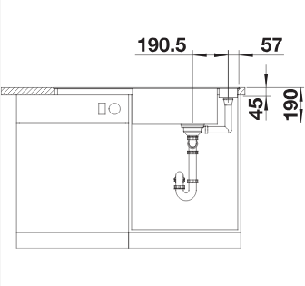 BLANCO AXIA III XL 6S-F munkalap szintjébe építhető gránit mosogató üveg vágólappal, kávé 523531