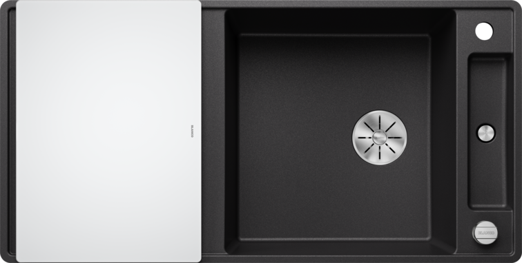 BLANCO AXIA III XL 6S-F munkalap szintjébe építhető gránit mosogató üveg vágólappal, antracit 523526