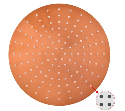 Rav Slezák 30 cm-es fejzuhany, szálcsiszolt rose gold KS0001/4ZRK
