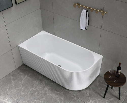 Sapho AQUALINE TIBERA STRIP L 150x75 cm balos szabadon álló akril kád, fehér E1047G