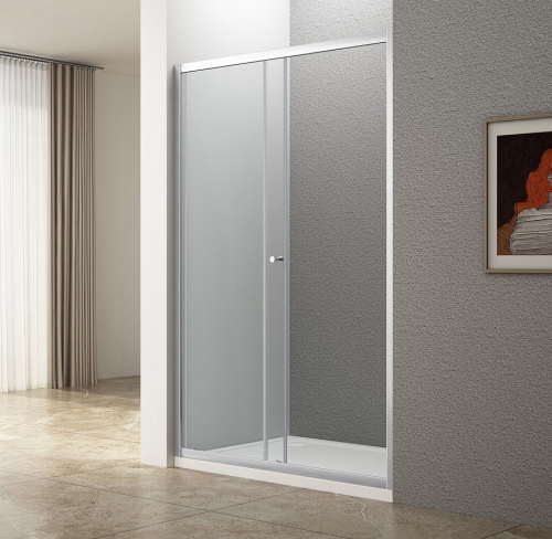 Sapho AQUALINE UGGA 110 cm tolóajtó transzparent üveggel, króm ATS110
