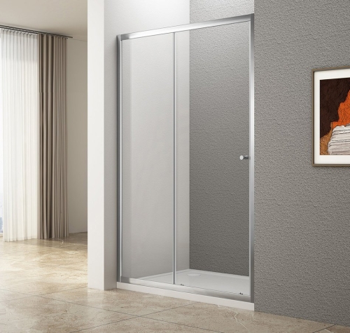 Sapho AQUALINE UGGA 120 cm tolóajtó transzparent üveggel, króm ATS120