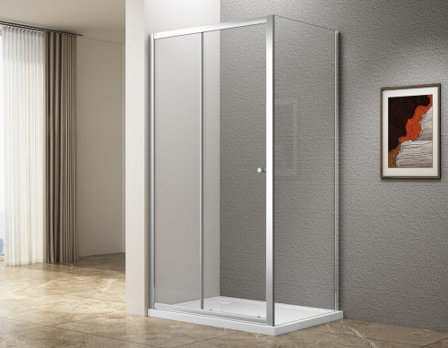 Sapho AQUALINE UGGA 140x80 cm zuhanykabin transzparent üveggel, króm ATS140-01