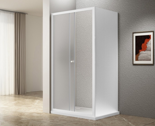 Sapho AQUALINE UGGA 120x80 cm zuhanykabin brick üveggel, fehér AWS120-01