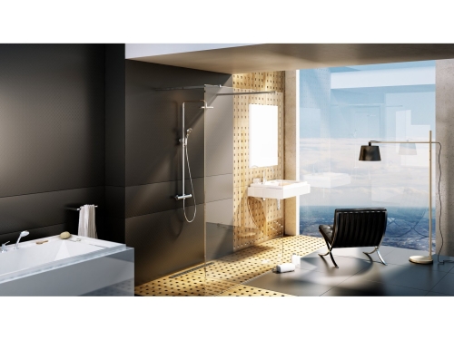 Ravak Free 120 cm Walk-In zuhanyfal Transparent üveggel, krómhatású GW9FG0C0SZ1