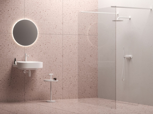 Ravak Free 160 cm Walk-In zuhanyfal, matt fehér GW9FS0E0SZ1