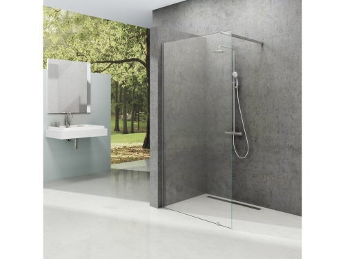 Ravak Wall 90 cm Walk-In zuhanyfal Transparent üveggel, krómhatású GW9W70C0SZ1