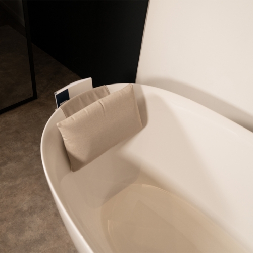 Riho univerzális fejpárna újságtartóval, bézs 220367