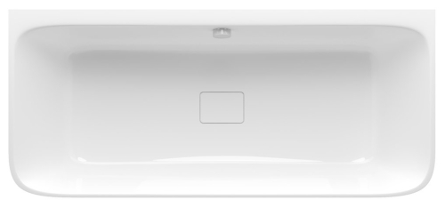 Sapho POLYSAN SKYLLA 169x75 cm szabadon álló öntöttmárvány kád, fehér 72430