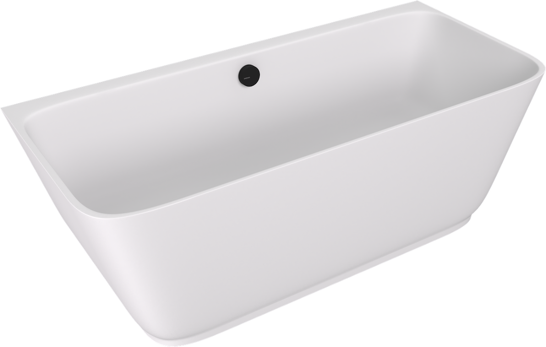 Sapho POLYSAN SKYLLA 169x75 cm szabadon álló öntöttmárvány kád, matt fehér 72430MAT