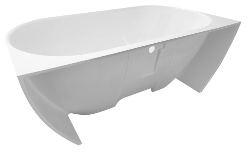 Sapho POLYSAN PAGODA 170x85 cm szabadon álló kád, fehér/matt szürke 72976.32