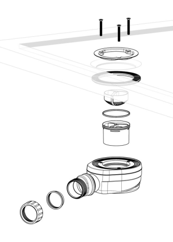 Sapho POLYSAN helytakarékos zuhanytálca szifon 17672