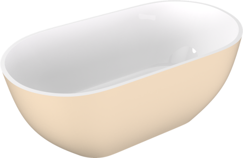 Sapho POLYSAN REDUTA 171x81 cm szabadon álló kád, fehér/matt bézs 71842.82
