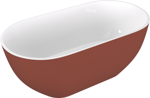 Sapho POLYSAN REDUTA 171x81 cm szabadon álló kád, fehér/matt barna 71842.72