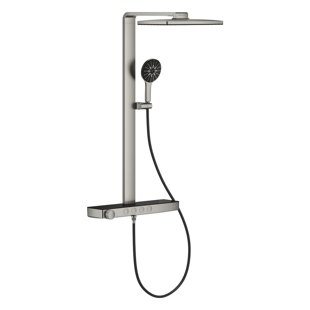 Grohe Rainshower Aqua Pure termosztátos zuhanyrendszer, supersteel 100962DC00