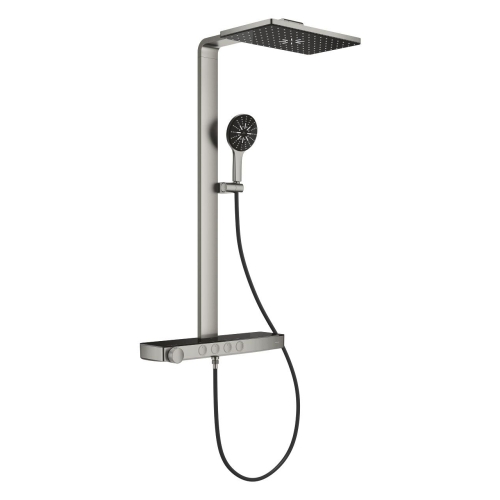Grohe Rainshower Aqua Pure termosztátos zuhanyrendszer, supersteel 100962DC00