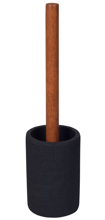 Sapho CRAFT álló WC-kefe, fekete/akác 8572